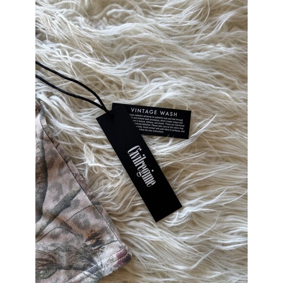 Civil Regime Concrete Sin Energy Baby Tee Sun Wash Leopard Camo Size Large - Picture 11 of 12